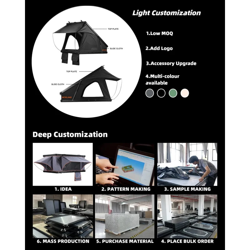 Aluminum 4 Person Rooftop Tent - Outdoor Camping House recensione e prezzo