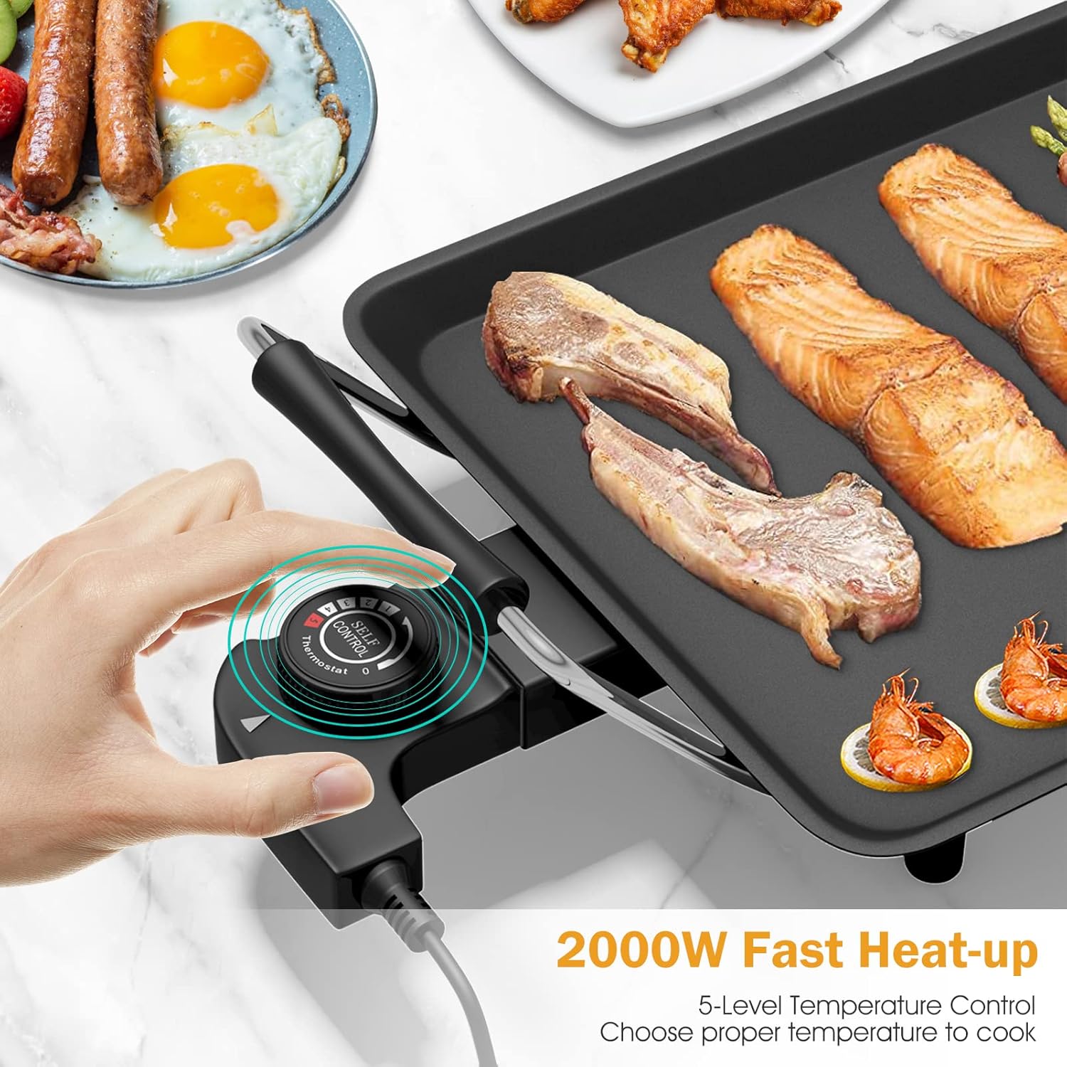 Electric Griddle 35 Inch - 200 - Outdoor Camping Cooking Table recensione e prezzo