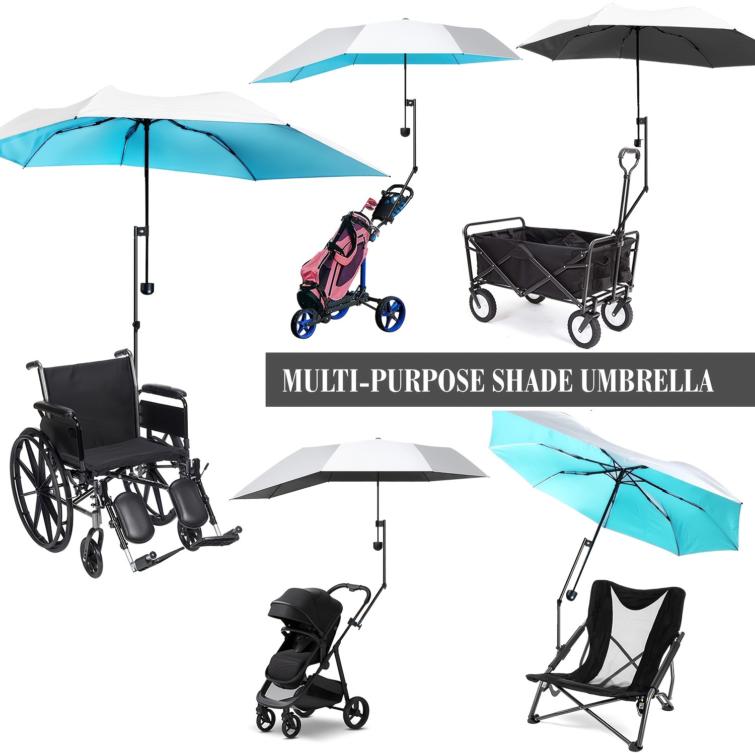 UPF 50+ Clamp-On Chair Umbrell - Outdoor Camping On Youtube recensione e prezzo