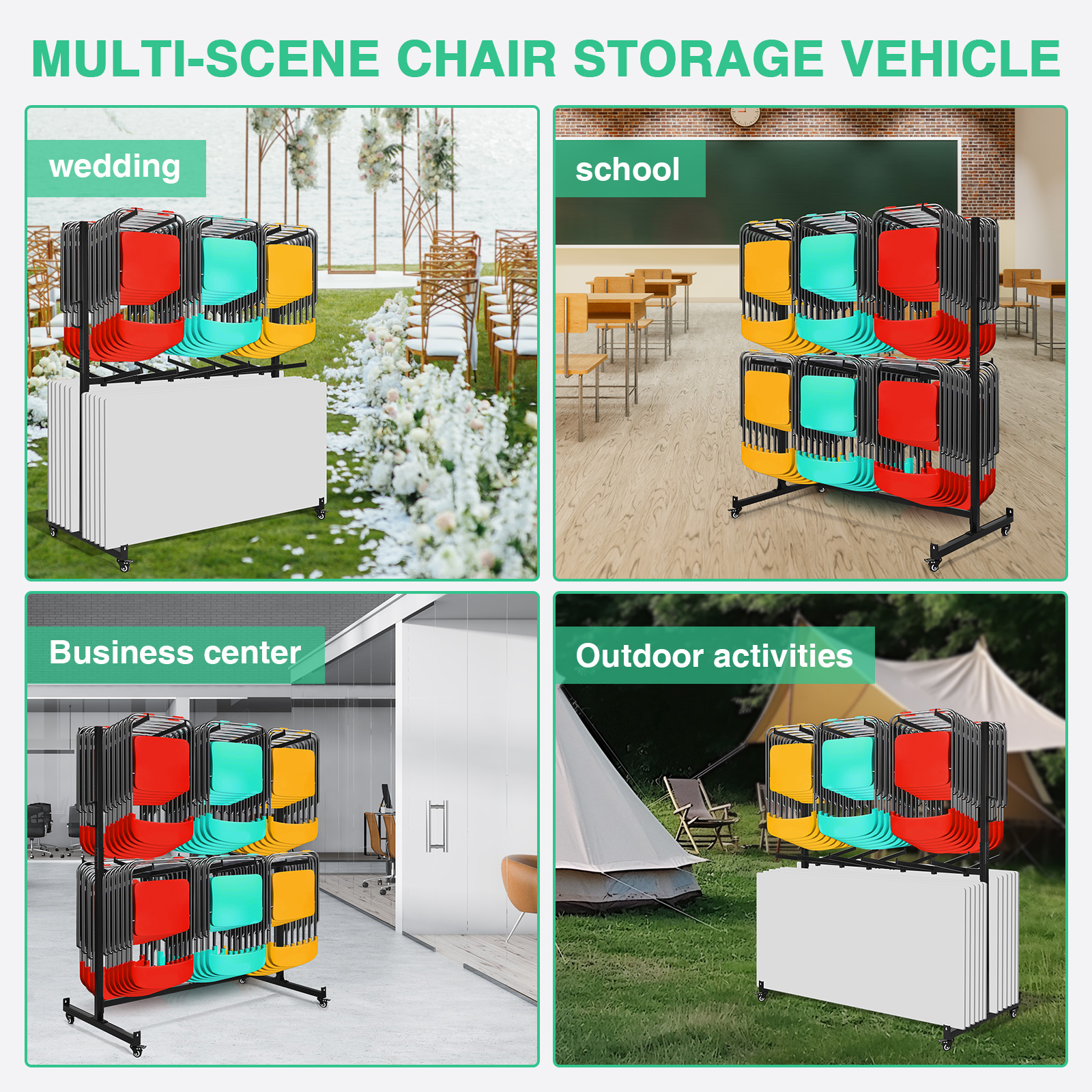 Heavy-Duty Folding Chair Stora - Folding Chair recensione e prezzo