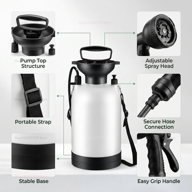 Portable Camping Shower 5L Man - Outdoor Camping Bag recensione e prezzo