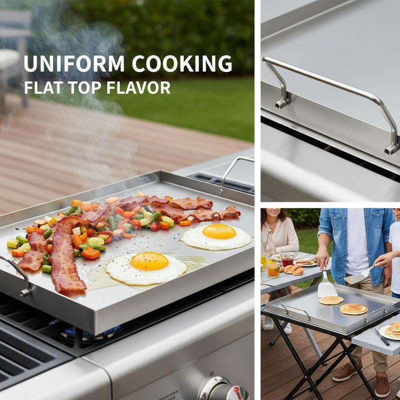 Flat Top Grill Plate 23x16 inc - Outdoor Camping Grill recensione e prezzo