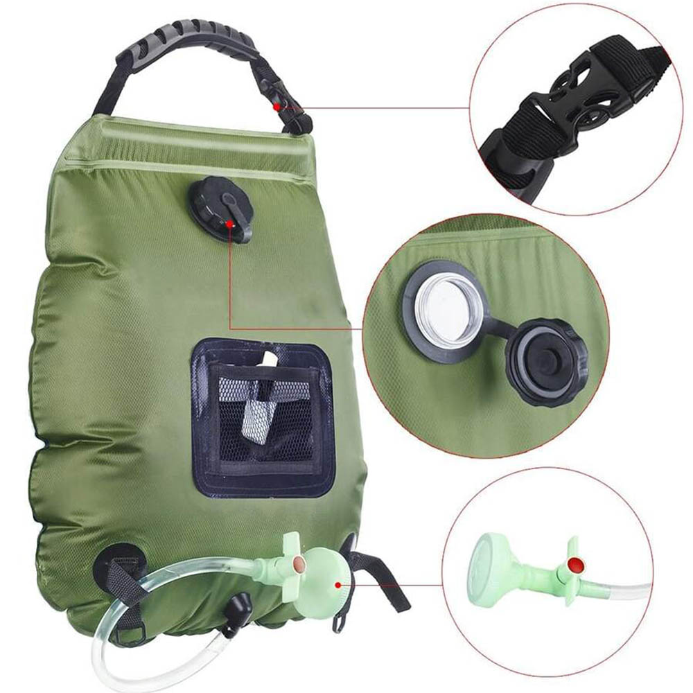 Solar Shower Bag 20L Outdoor S - Outdoor Camping Hot Water Shower recensione e prezzo