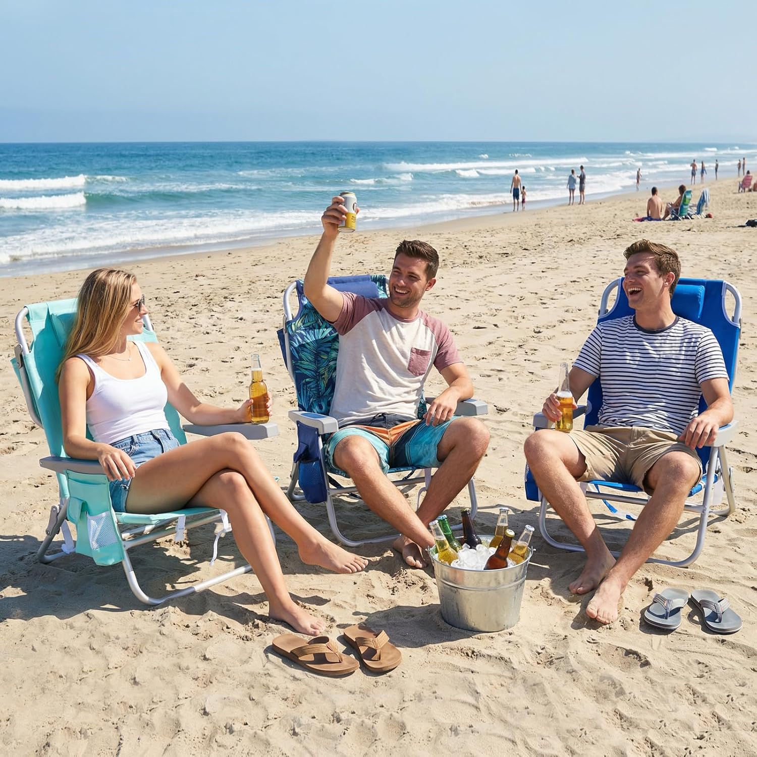Low Beach Chair 2 Pack, 5-Posi - Folding Chair recensione e prezzo