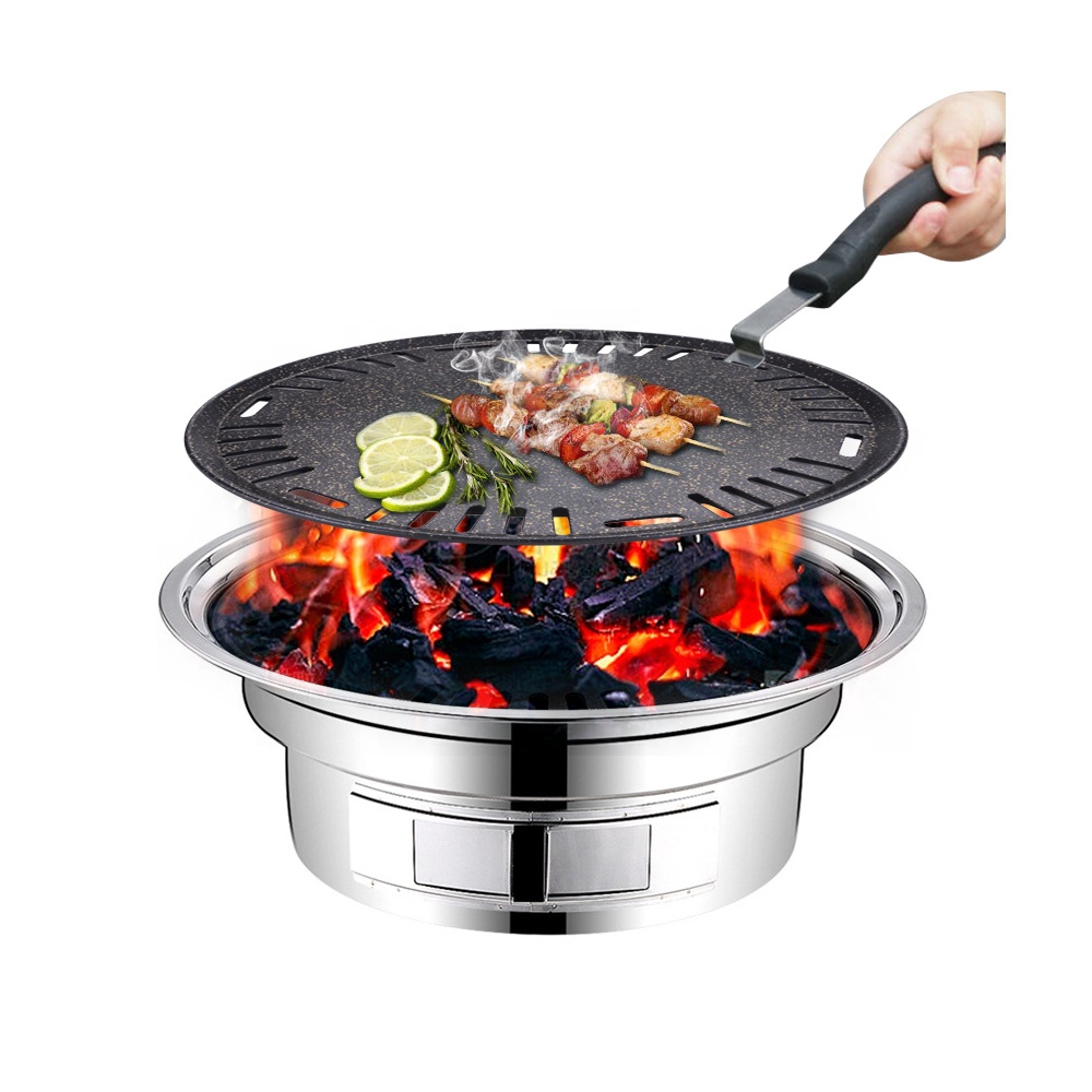 Aluminum Round Bbq Plate Non S - Outdoor Camping Korea recensione e prezzo