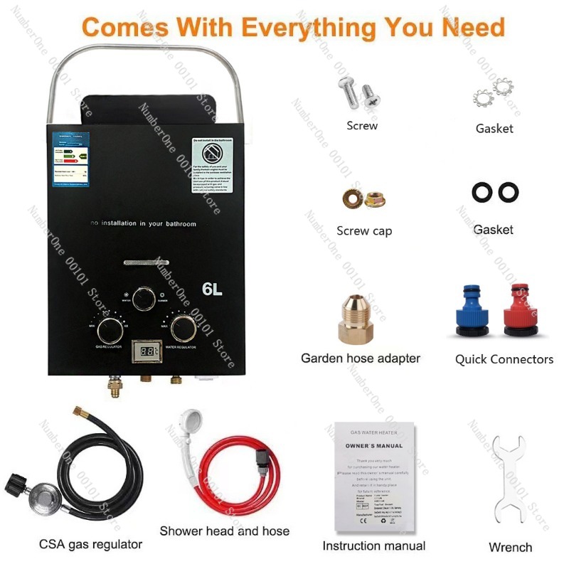 Propane LPG  Gas Tankless Wate - Outdoor Camping Hot Water Heater recensione e prezzo