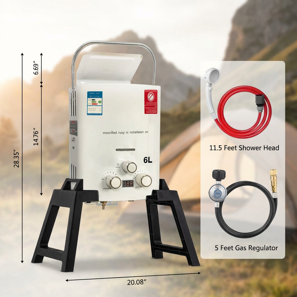 New Portable Gas Water Heater  - Outdoor Camping Hot Water Heater recensione e prezzo