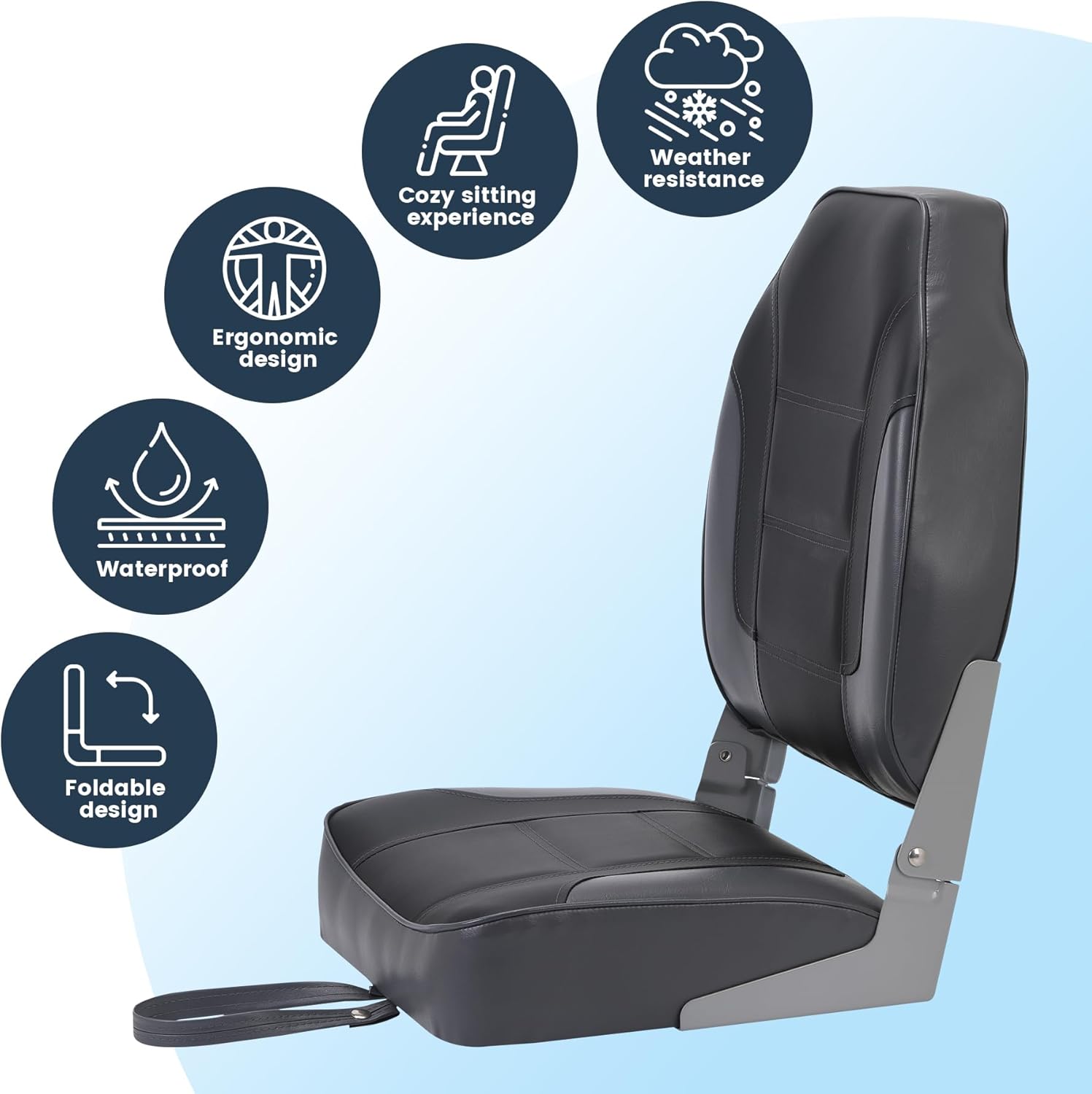 2 Pack Folding Boat Seats, Hig - Folding Chair recensione e prezzo
