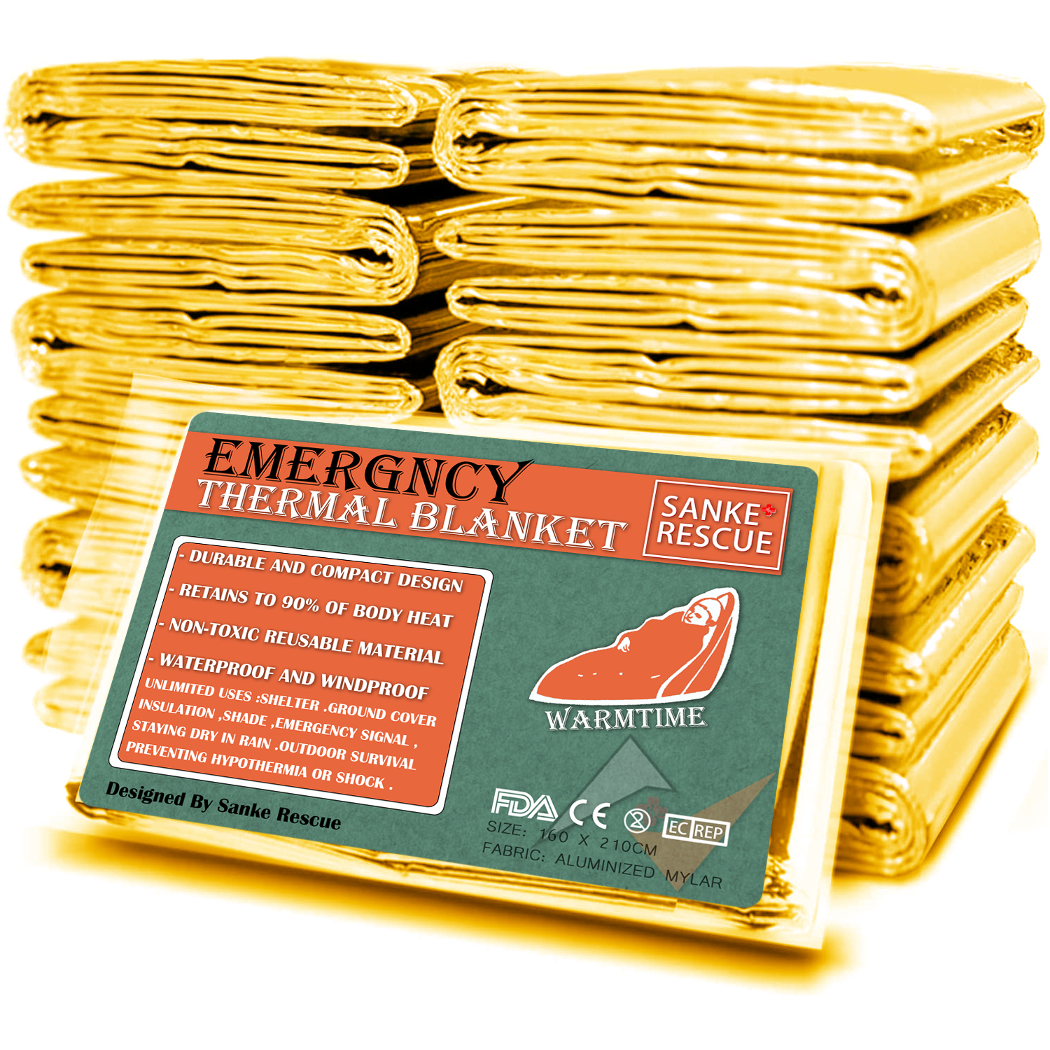 Emergency Blanket Outdoor Surv - First Aid Kit Camping recensione e prezzo