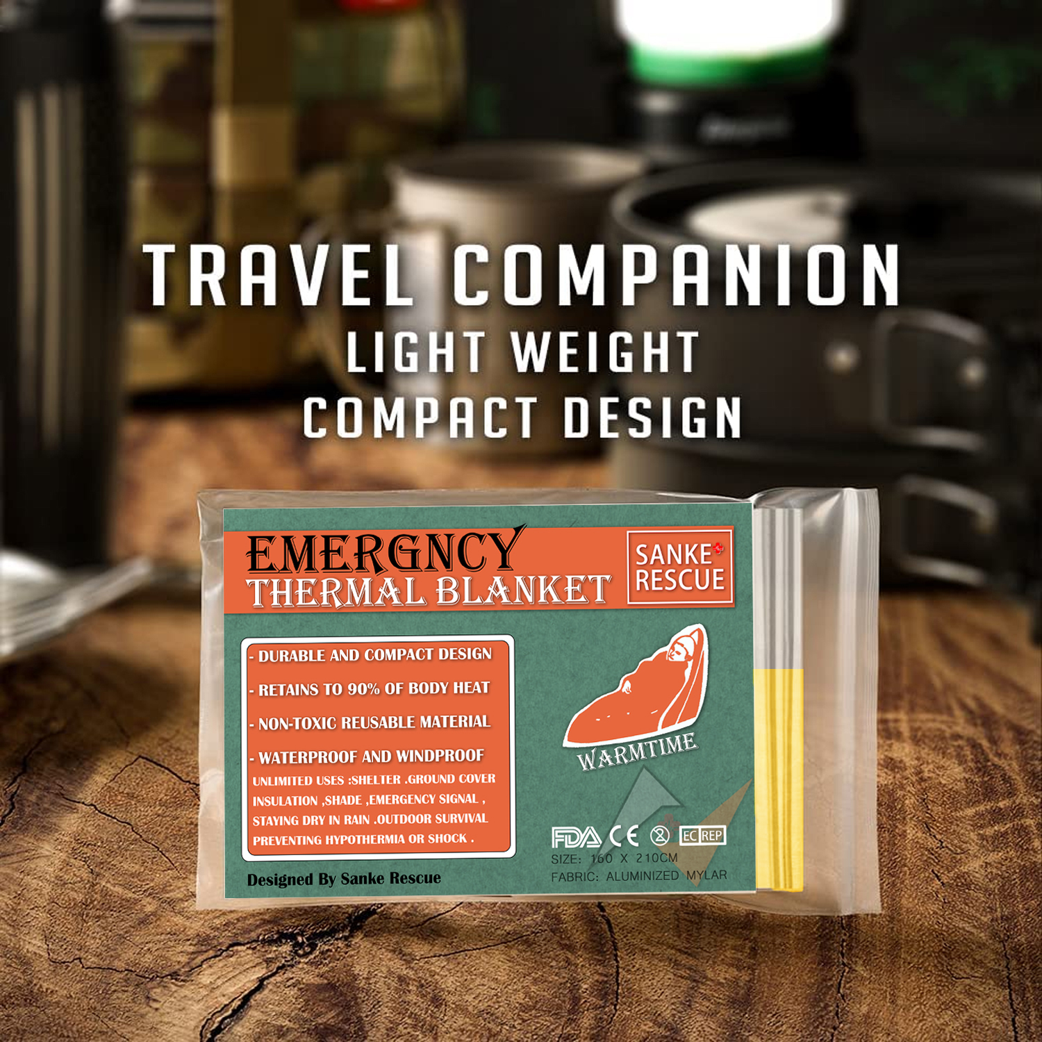 Emergency Blanket Outdoor Surv - First Aid Kit Camping recensione e prezzo