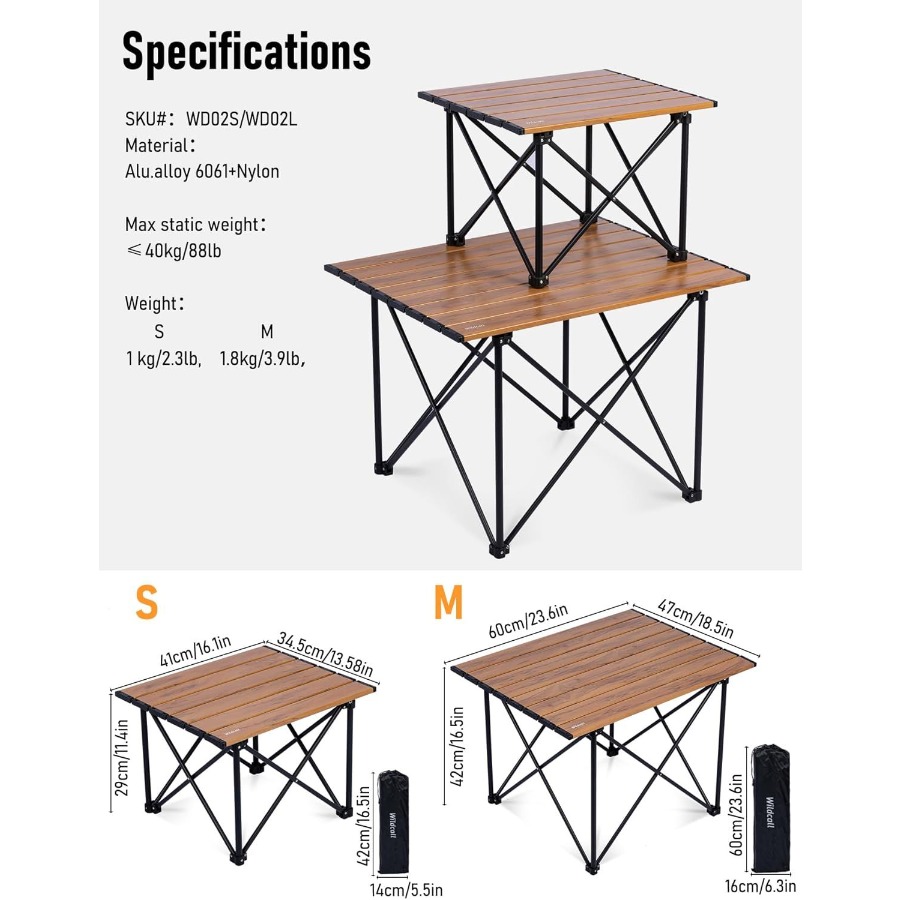 Ultralight Camping Table: Comp - Outdoor Camping Cooking Table recensione e prezzo