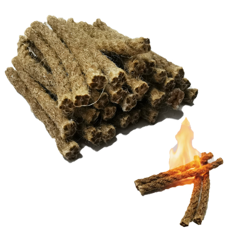 Outdoor Mini Wax Hemp Rope Por - Outdoor Camping Fireplace recensione e prezzo