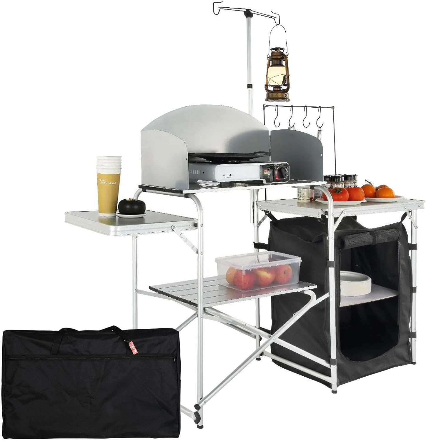Camping Kitchen Table, Folding - Outdoor Camping Cooking Table recensione e prezzo