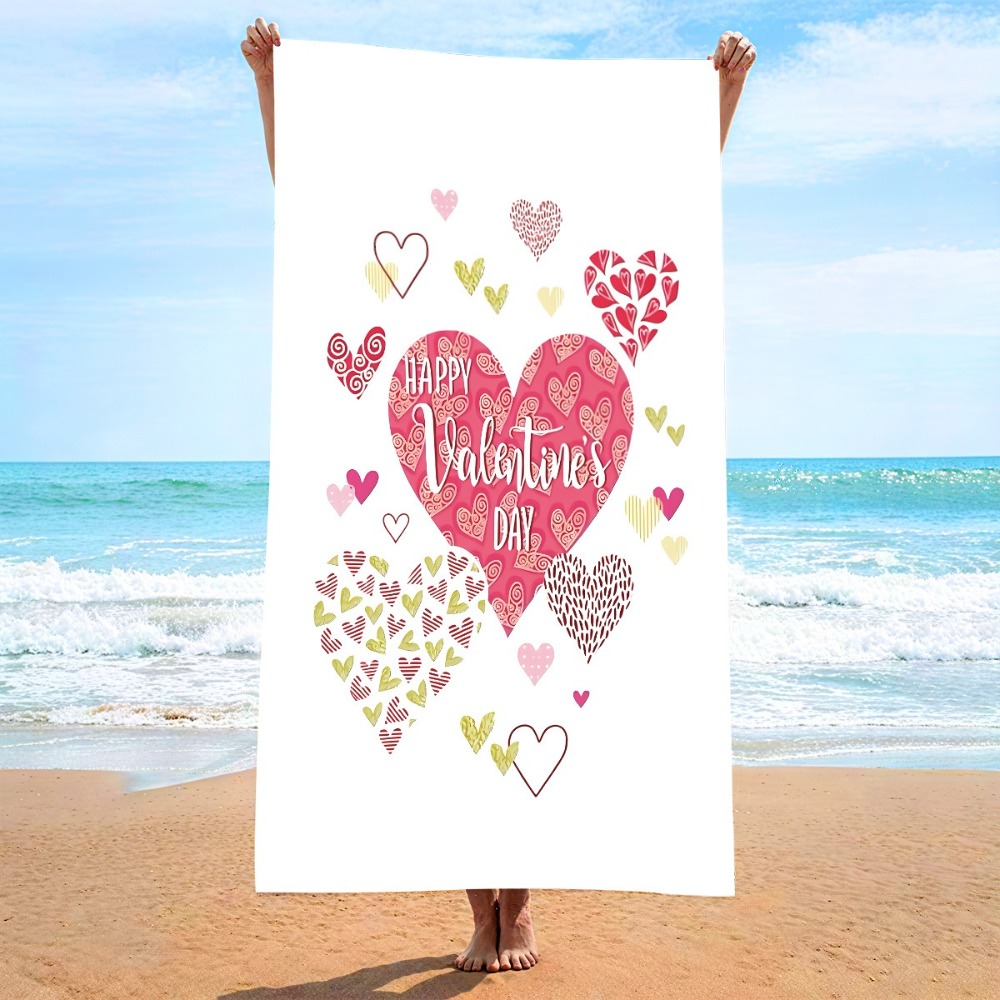 Heart Symbol Bath Towel 27x55i - Outdoor Camping Blanket recensione e prezzo