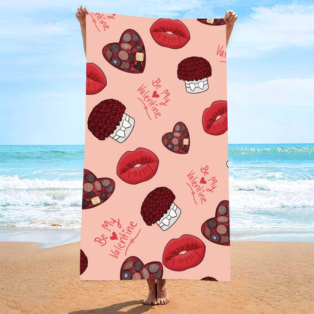 Heart Symbol Bath Towel 27x55i - Outdoor Camping Blanket recensione e prezzo