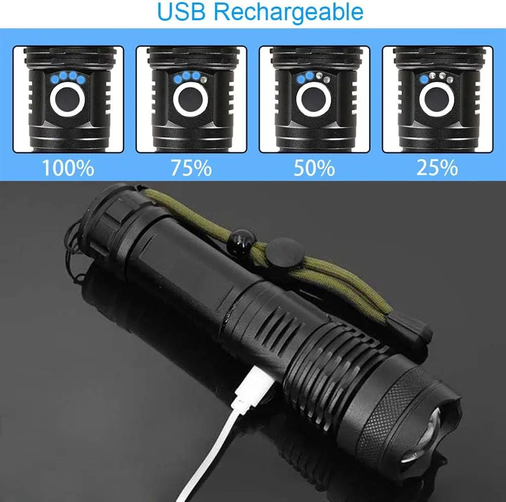 High Power LED Flashlight Rech - Camping Lantern recensione e prezzo