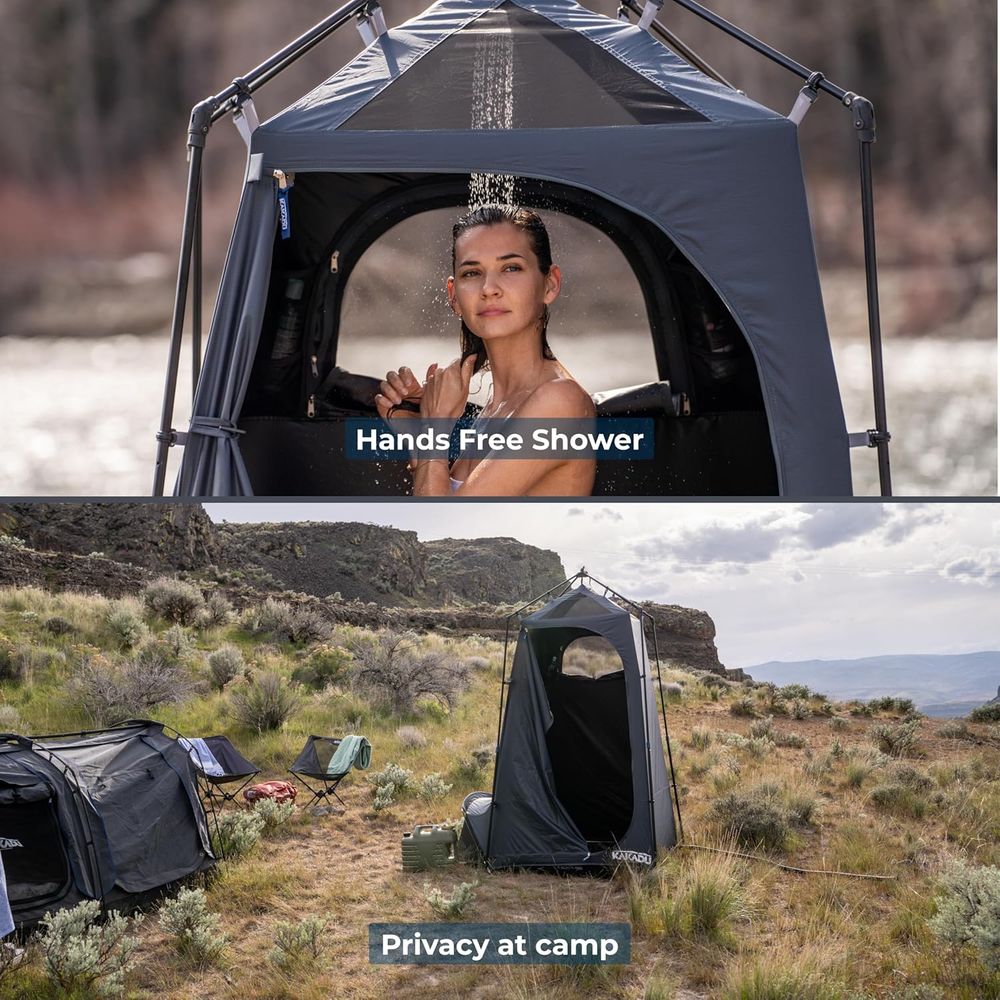 Portable Outdoor Shower Tent w - Outdoor Camping Bag recensione e prezzo