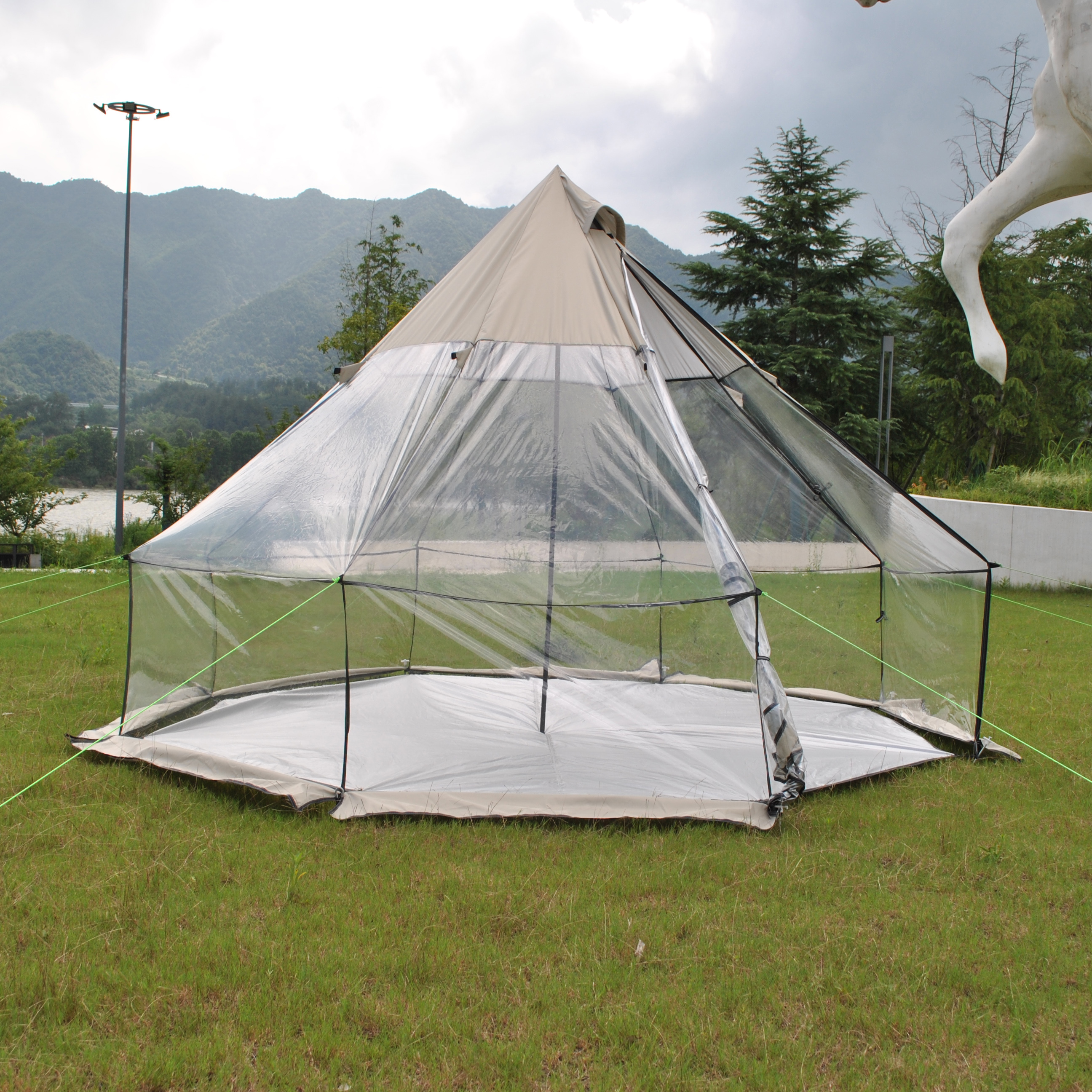 PVC Tent,Camping Transparent T - Outdoor Yurt Camping recensione e prezzo