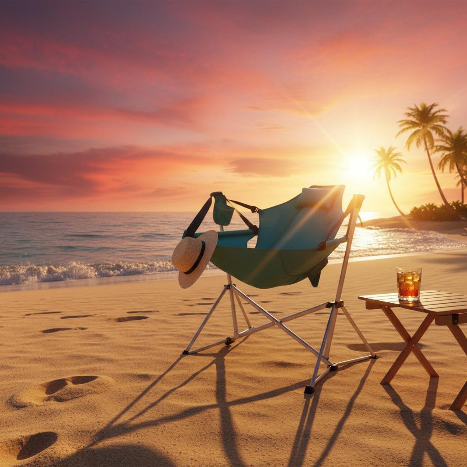 Folding Rocking Chair Foldable - Outdoor Camping Rocking Chair recensione e prezzo