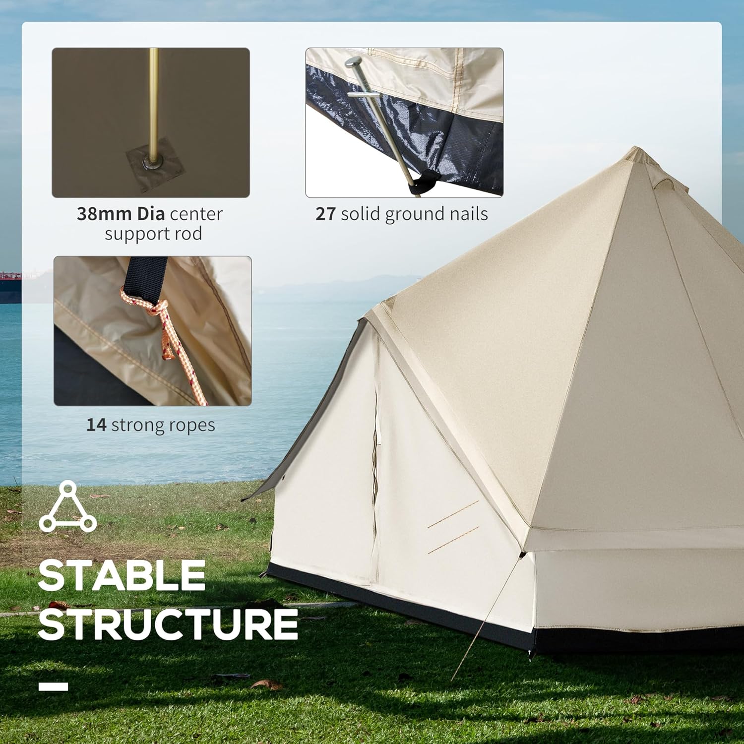 10-Person Yurt Tent Glamping B - Outdoor Yurt Camping recensione e prezzo