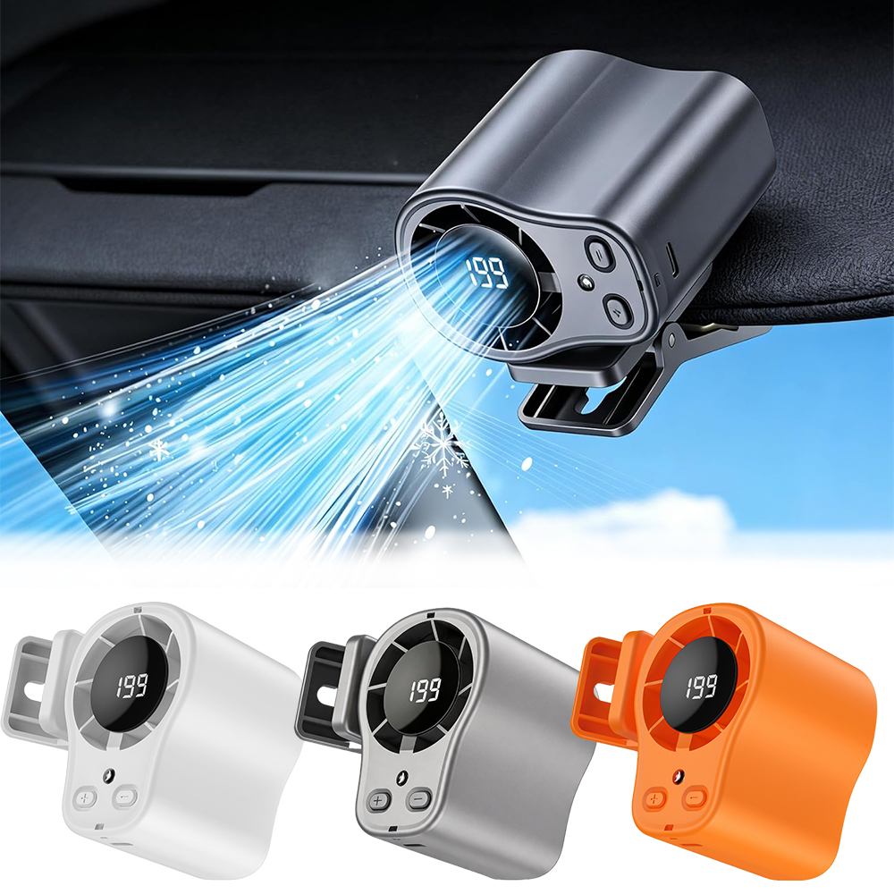 USB Rechargeable Car Clip on A - Outdoor Camping Air Conditioner recensione e prezzo