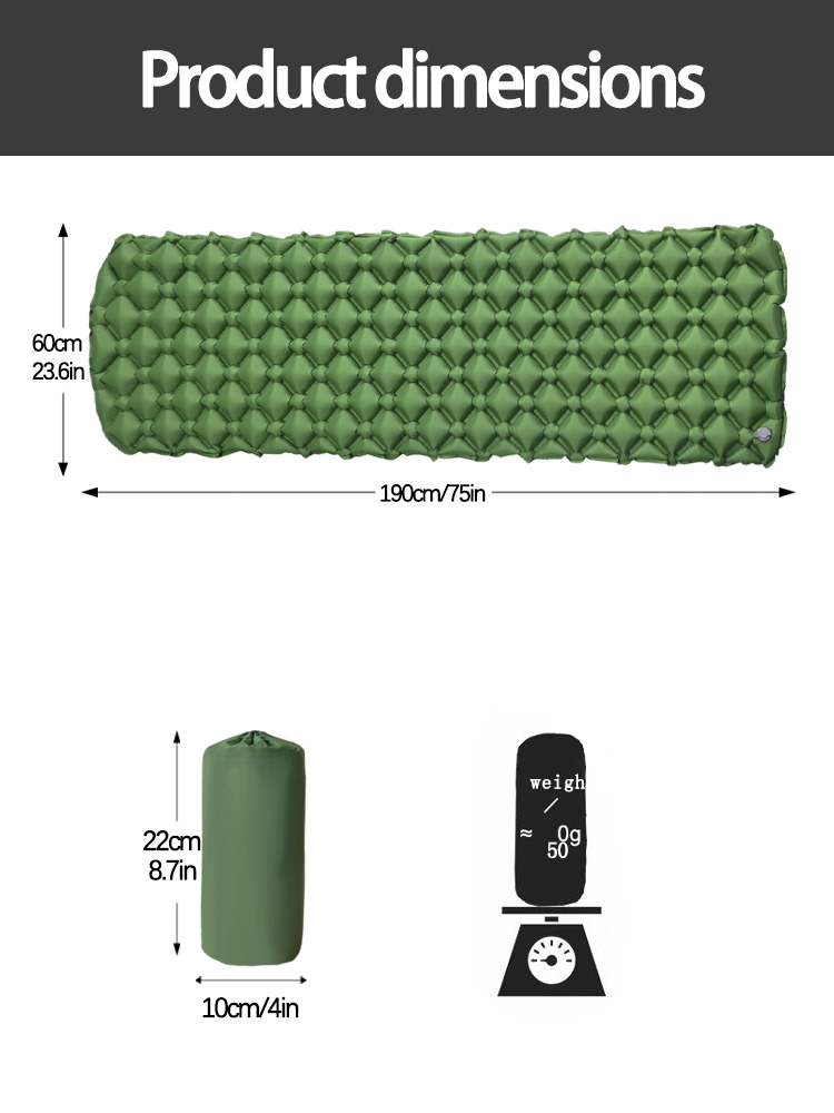 Camping Inflatable Mattress in - Outdoor Camping Blanket recensione e prezzo